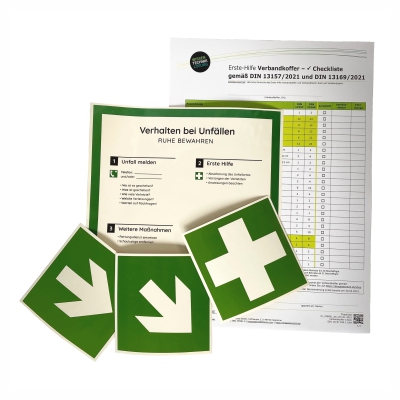 Erste-Hilfe Ergänzungsset DIN 13169/2021 - aktuelle Norm