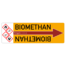 Aufkleber Rohrleitung Biomethan CH4 gemäß § 29a BImSchG und DIN 2403 / TRAS 120 [Rohrleitungskennzeichnung / Anlagenkennzeichnung / Biogasanlagenkennzeichnung]